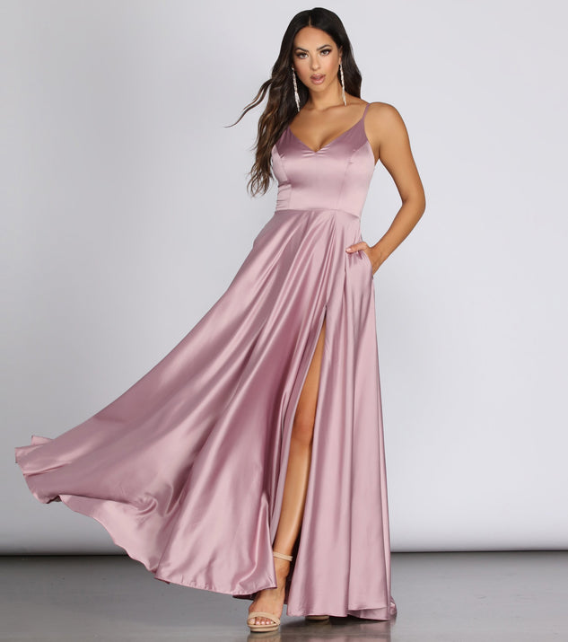 Juliet Formal High Slit Dress | Windsor